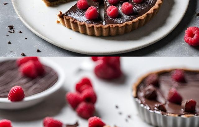 how to make Dark Chocolate and Raspberry Tart